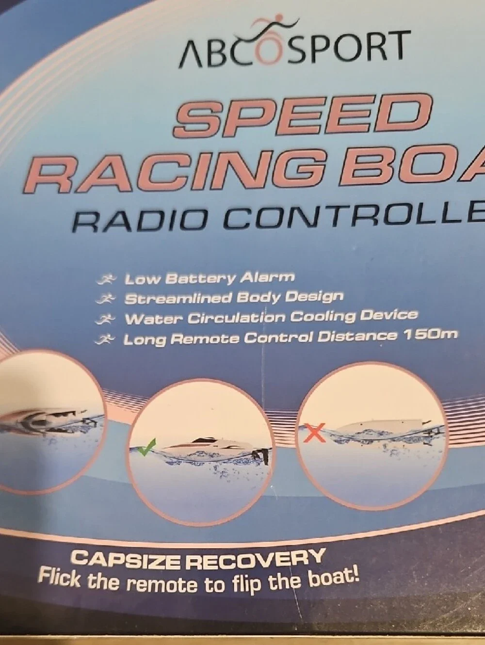 ABCOSPORT Speed Racing Boat - White & Rose Gold